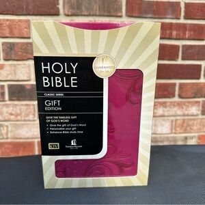 Holy Bible-KJV Classic Series Gift Edition 1987 Thomas Nelson NEW Berry Leather